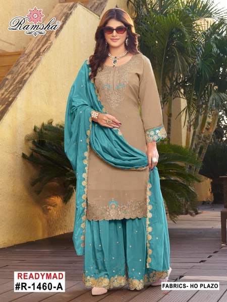 Ramsha R 1460 Nx Ho Embroidery Pakistani Readymade Suits Wholesale Price In Surat